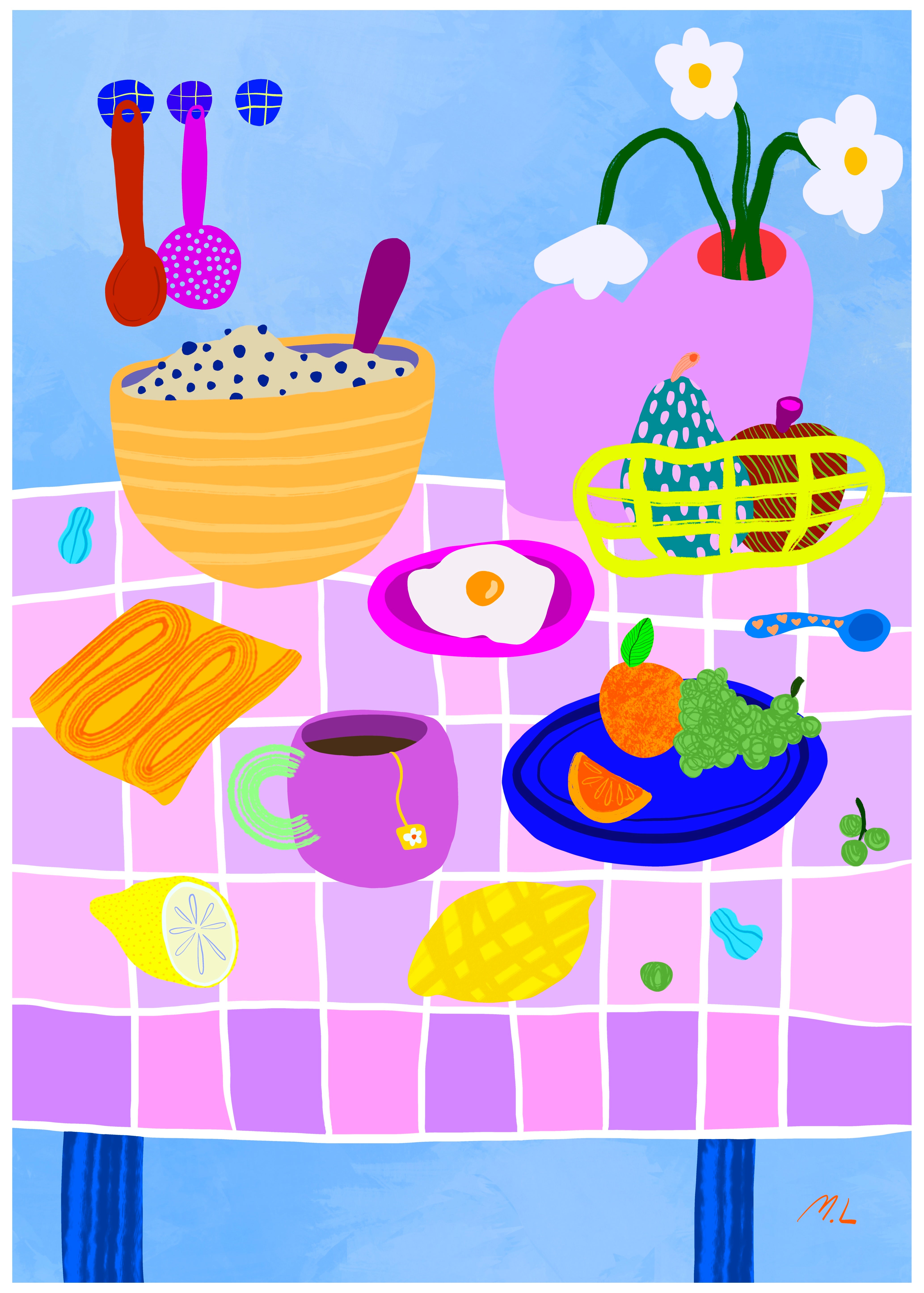 Tyyni Puzzle - 1000 pieces, Brekky Time by Maria Langleben